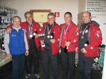 Sieger Teambewerb SSV Naturns  -  von links: Erhard Bernardi vom Organisationsteam, Armin Karadar, Roman Zublasing, Manfred Höllrigl, Robert Parth