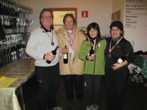 2. Platz Teambewerb SV Mölten 3  -  v.l.: Karl Masoner, Luise Kapauer, Paula Gruber, Renate Lanthaler