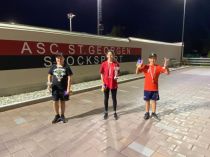 U12 Rene Sinner, U14 Livia Pupp, U10 Sebastian Rieder