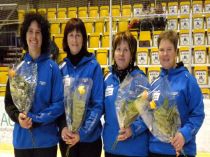 Bronzemedaille Ziel team Damen