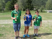 Südtirolo Jugend Cup - die Siger: Franz Reich - Julia Toffanello - Floian Pramstrahler